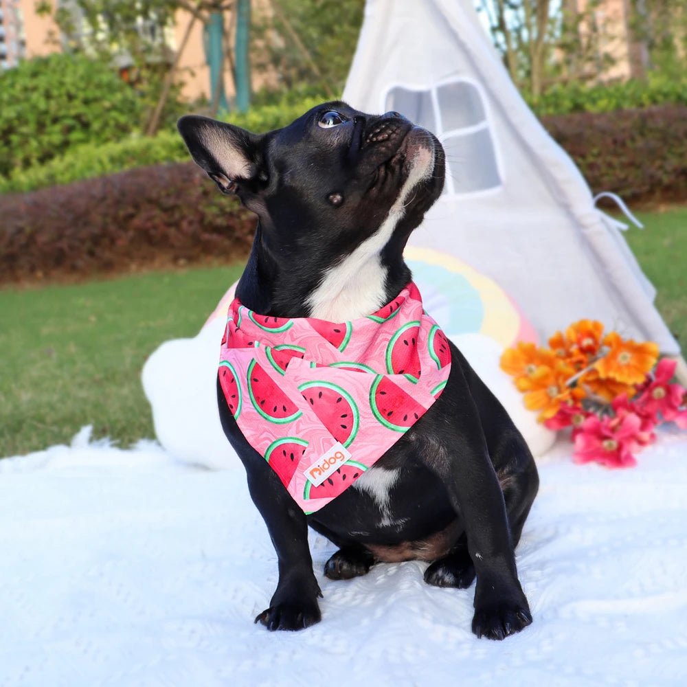 Soft Cotton Dog Bandana Scarf