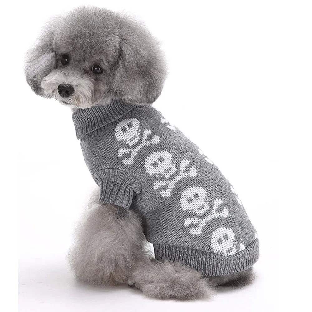 Pet Dog Skull Patten Design Sweater