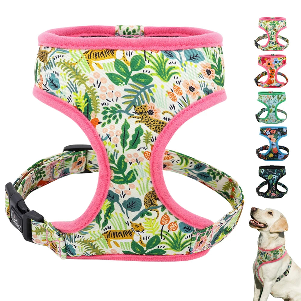 Printed Adjustable Pet Harness
