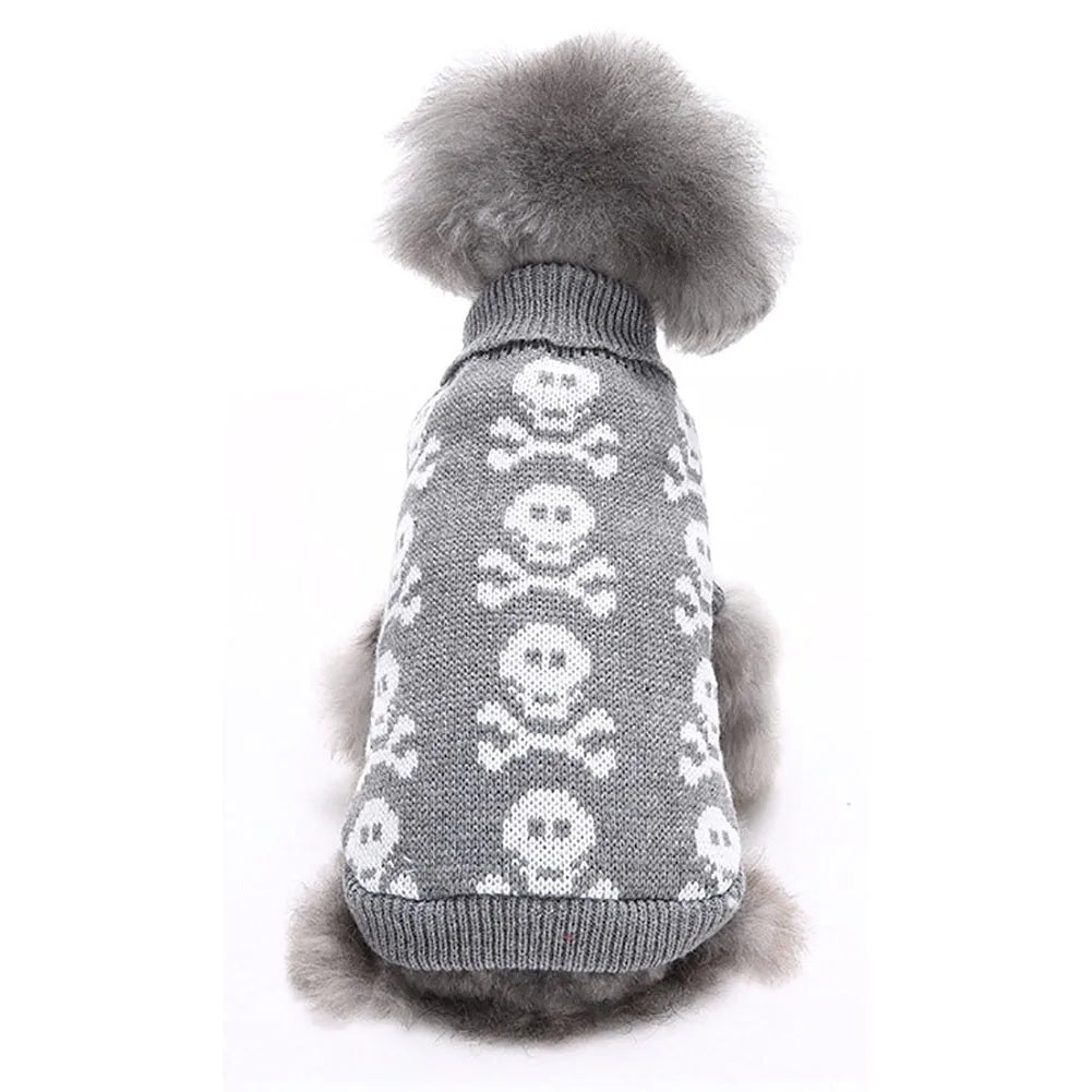 Pet Dog Skull Patten Design Sweater