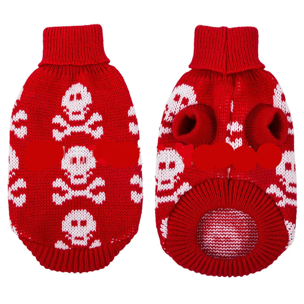 Pet Dog Skull Patten Design Sweater