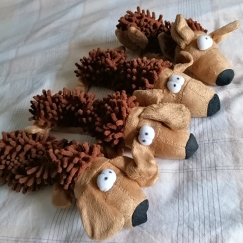 Pet Dog Plush Toy Animal Shape with Squeaky