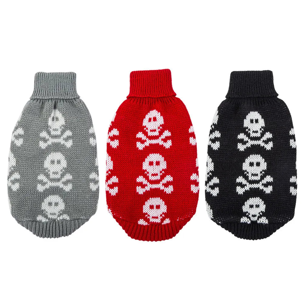 Pet Dog Skull Patten Design Sweater