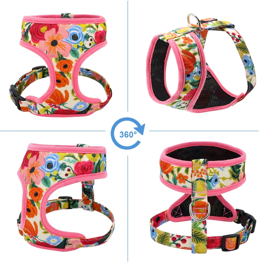 Printed Adjustable Pet Harness