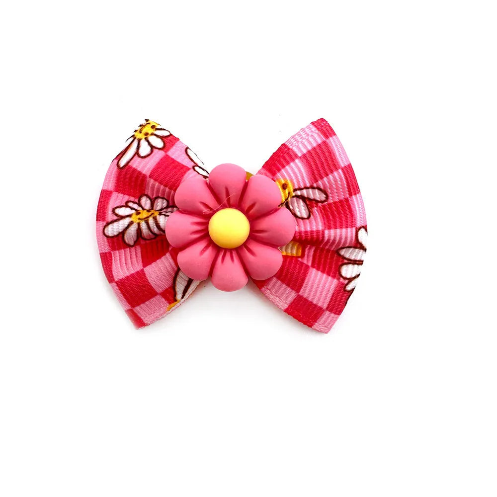 Bee Accessories Handmade Dog Hair Bows