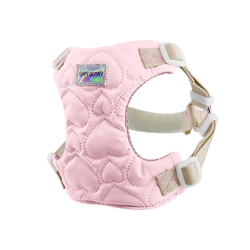 Adjustable Heart Pattern Dog Harness