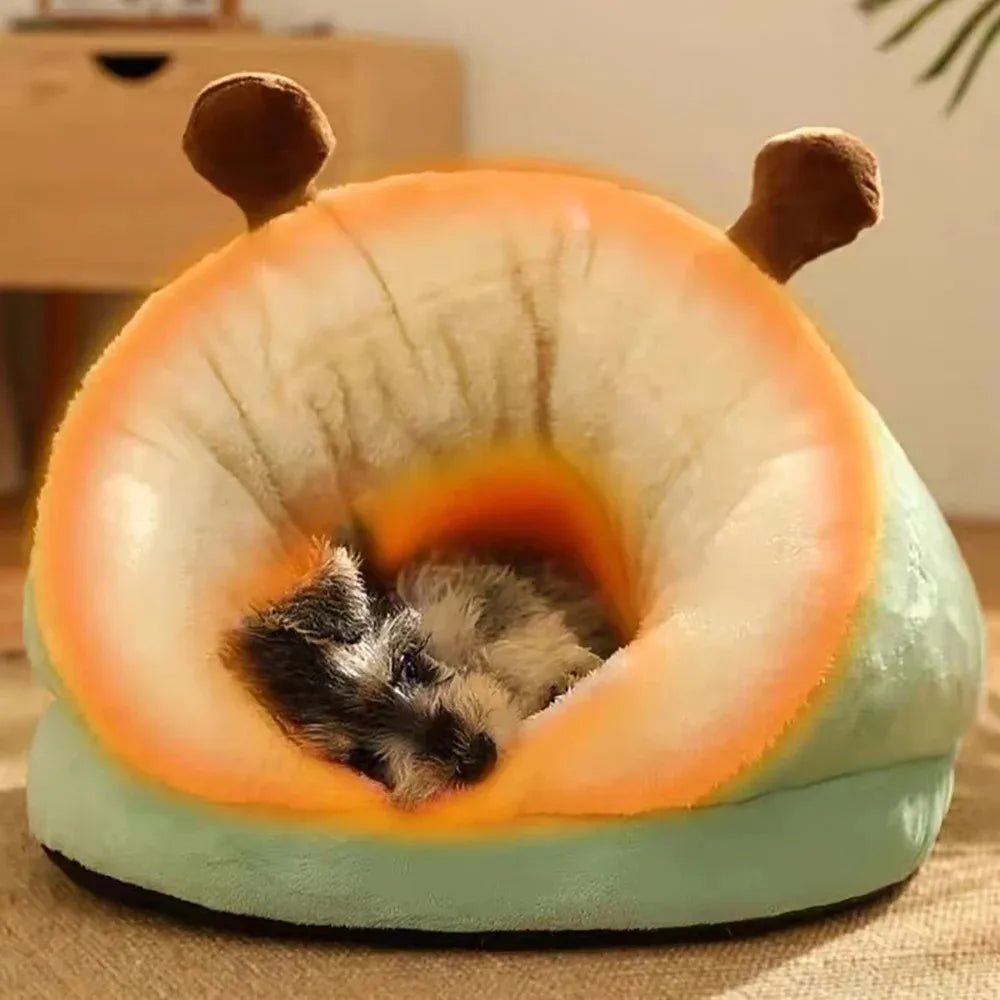 Cozy Slipper-Style Pet Bed Warm, Breathable, and Washable Foldable Dog House