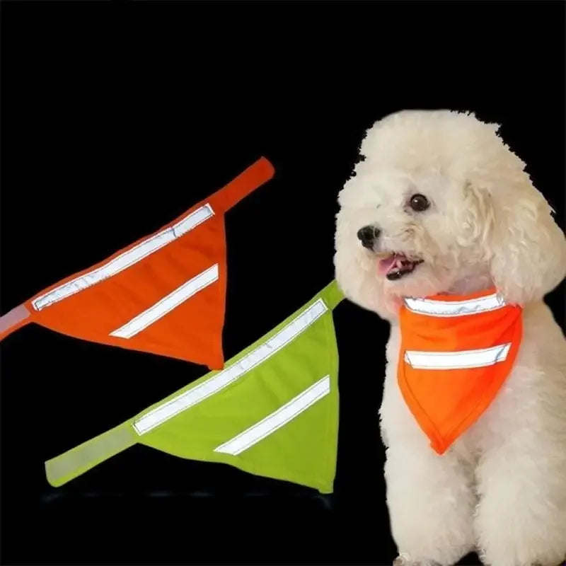 Leather Dog Bandana Collar Scarf Tie