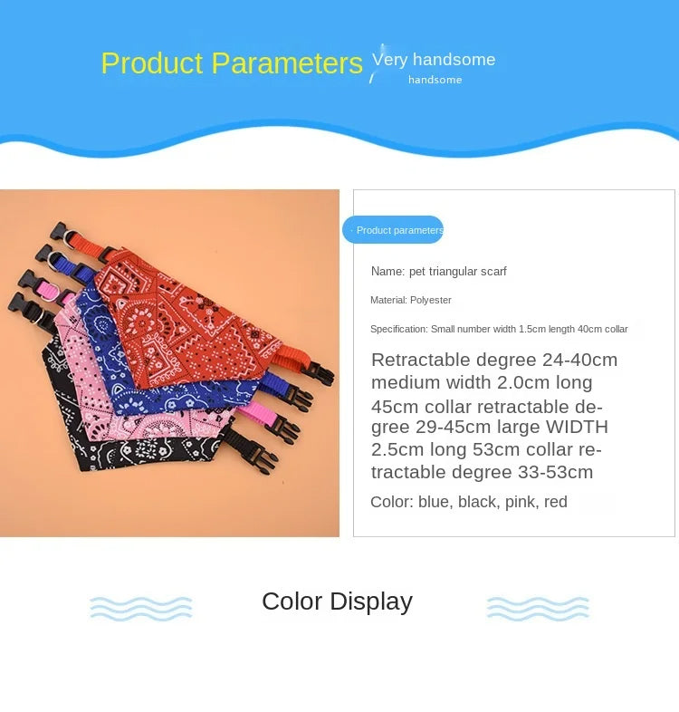 Pattern Pet Bandana