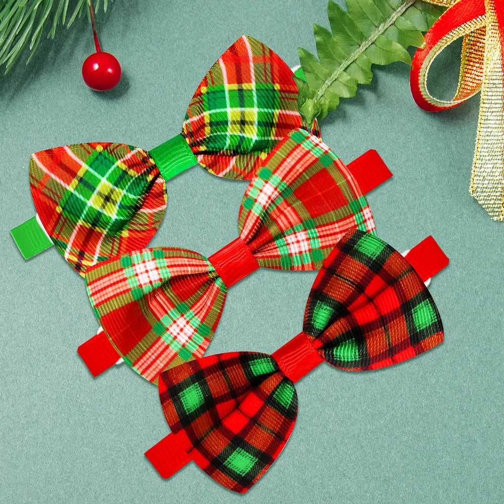 Christmas Dog Bows