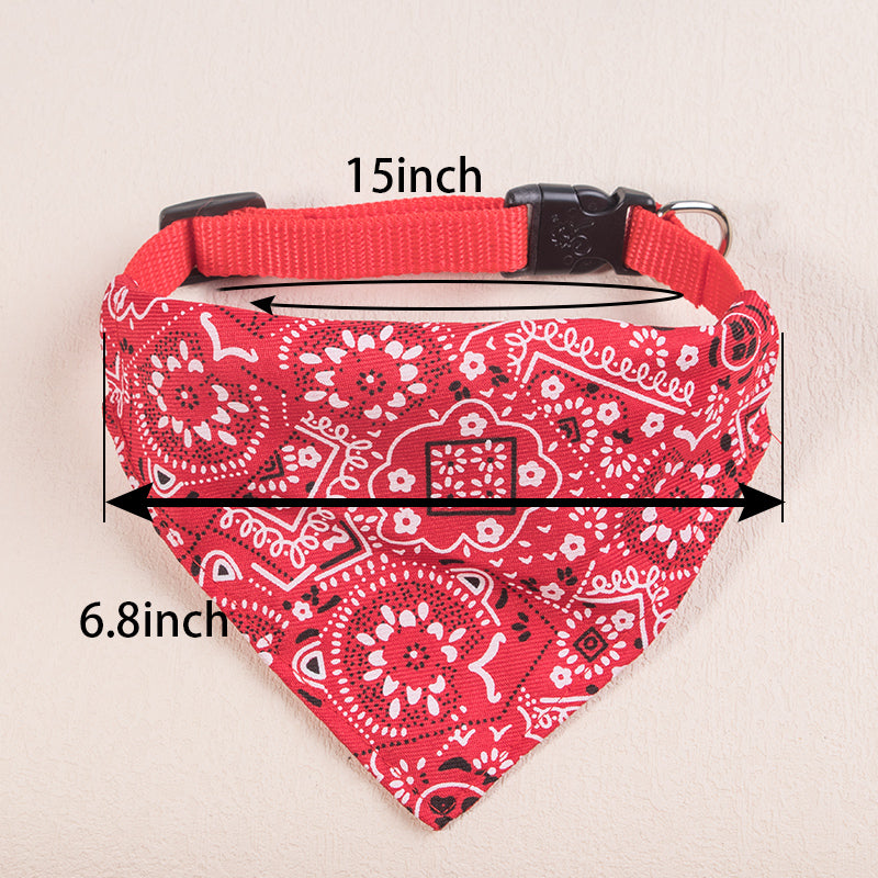 Adjustable Collar Neck Pet Scarf Bandana