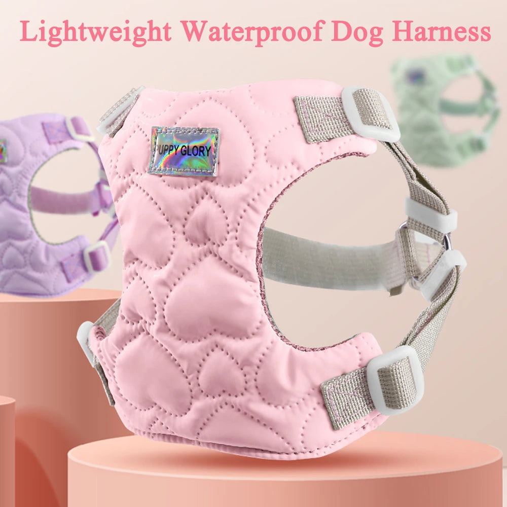 Adjustable Heart Pattern Dog Harness
