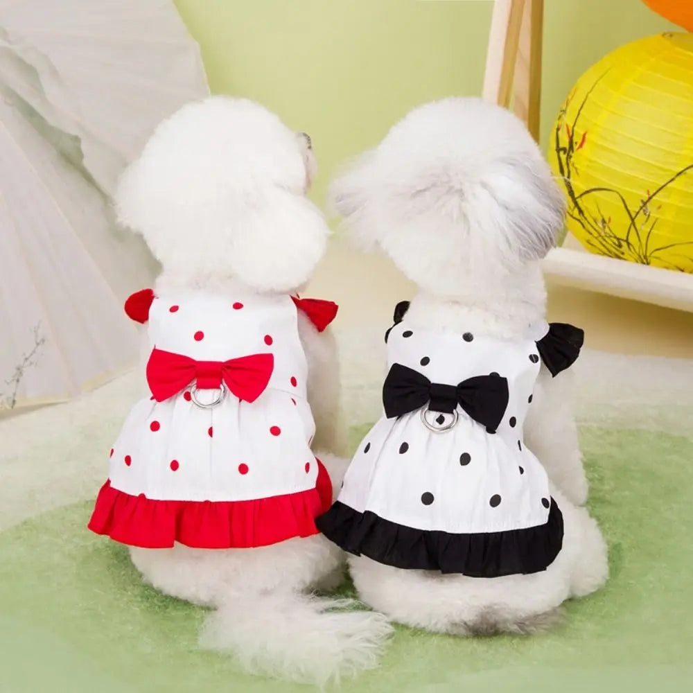 Pet Outfits Cute Dog Princess Dress Harness Breathable
