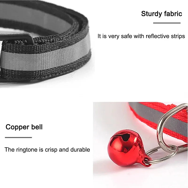 10Pcs Wholesale Collars With Bell Adjustable Necklace