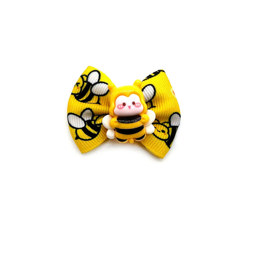Bee Accessories Handmade Dog Hair Bows