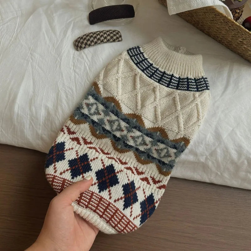 Pet Knitted Sweater for Yorkshire
