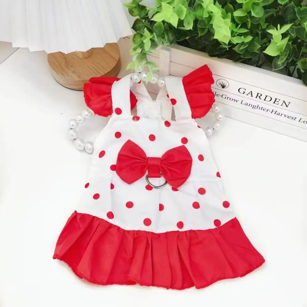 Pet Outfits Cute Dog Princess Dress Harness Breathable
