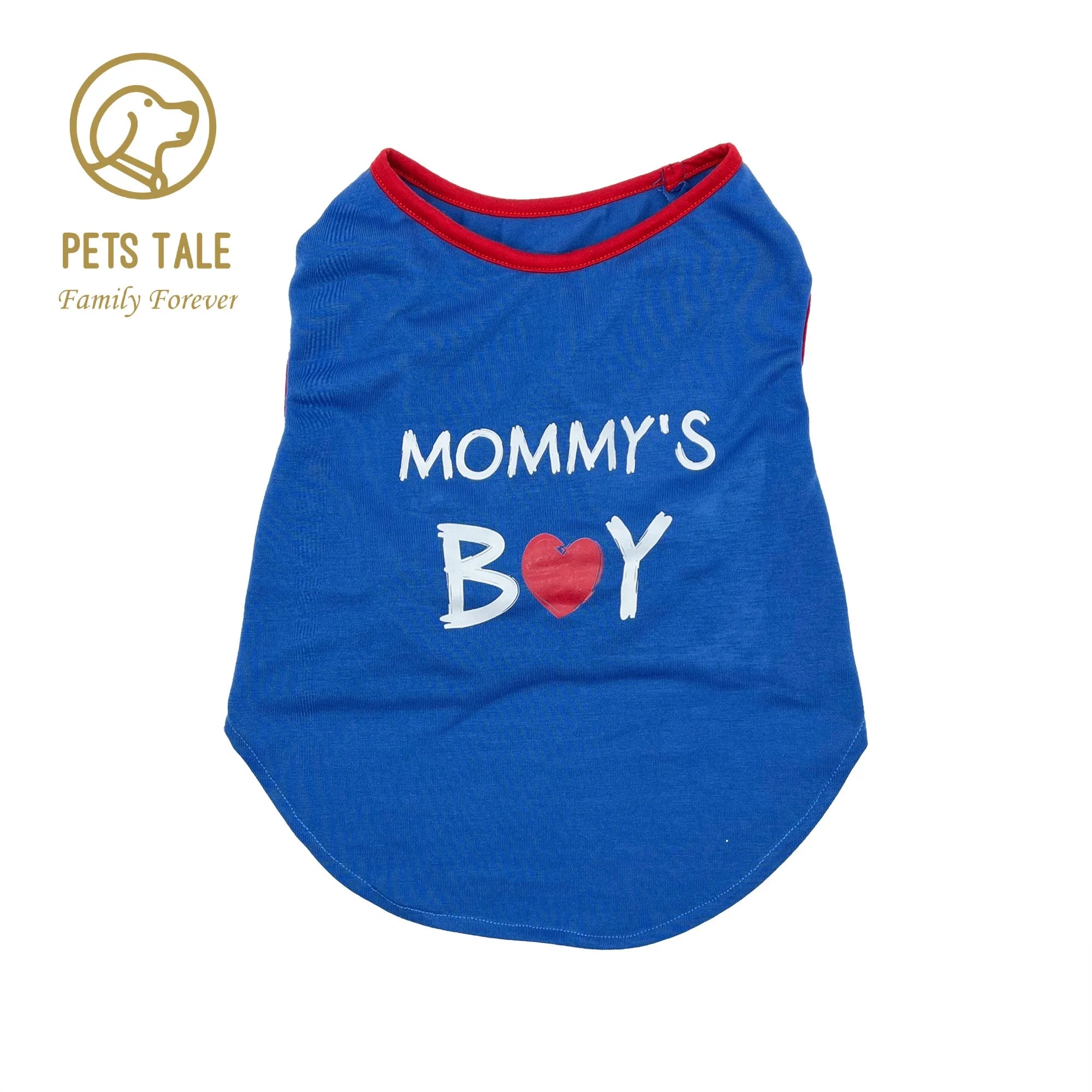 Dog T-Shirt with Cute Mommy Boy Print