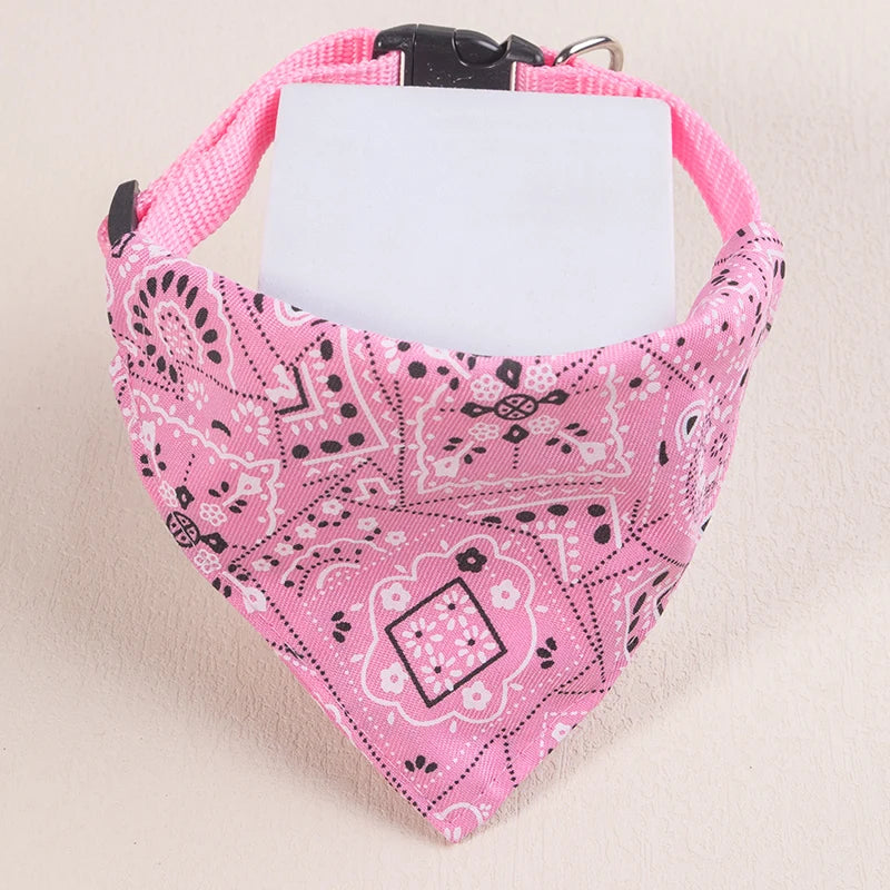 Adjustable Collar Neck Pet Scarf Bandana