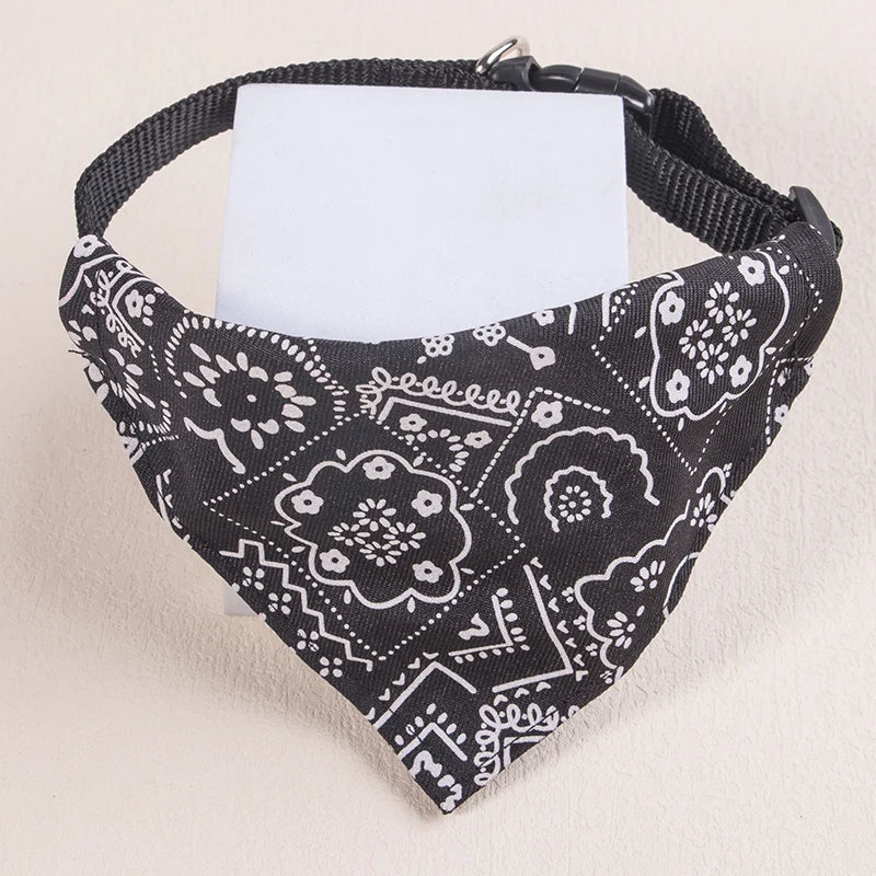 Adjustable Collar Neck Pet Scarf Bandana