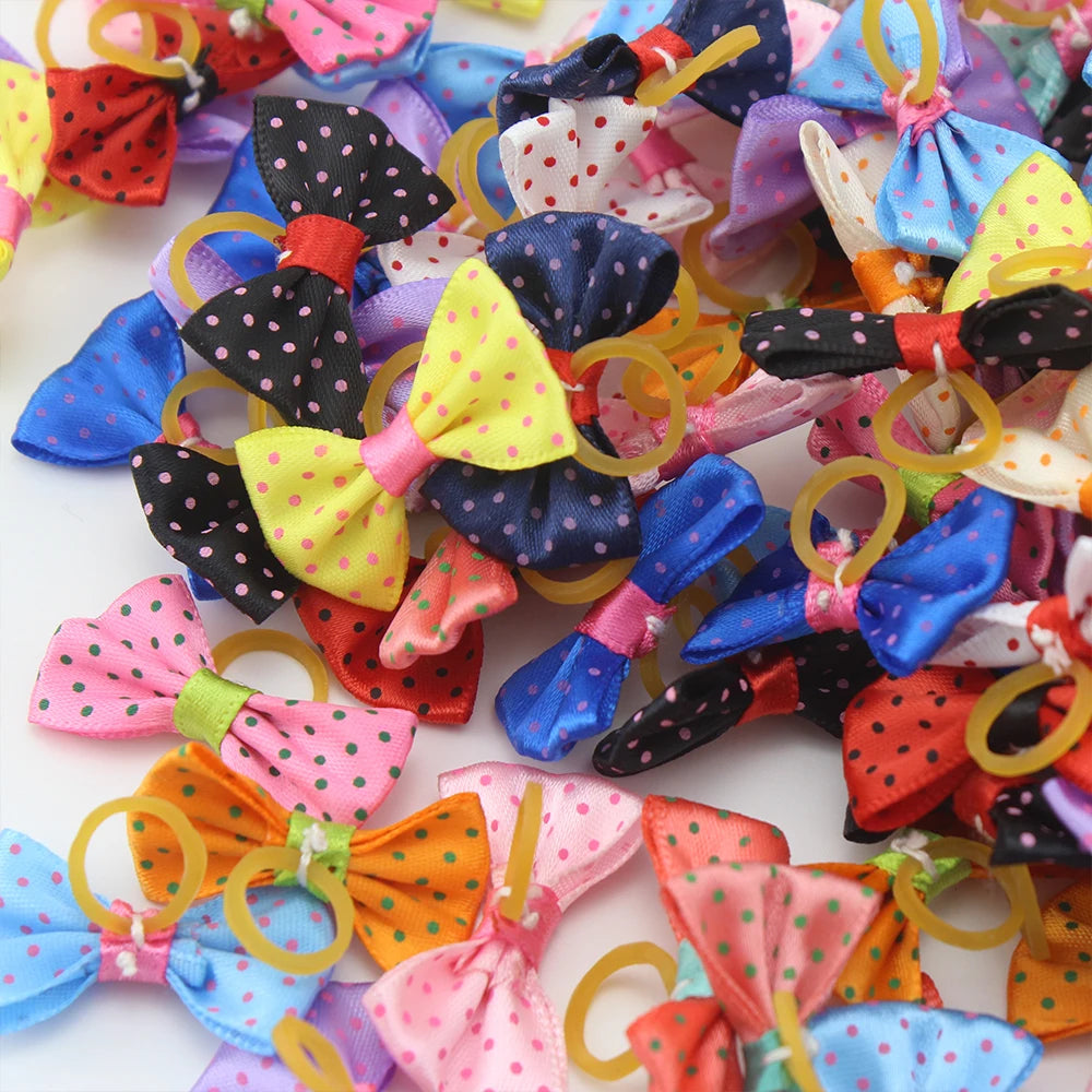 Cute Yorkie Headwear Pet Bows