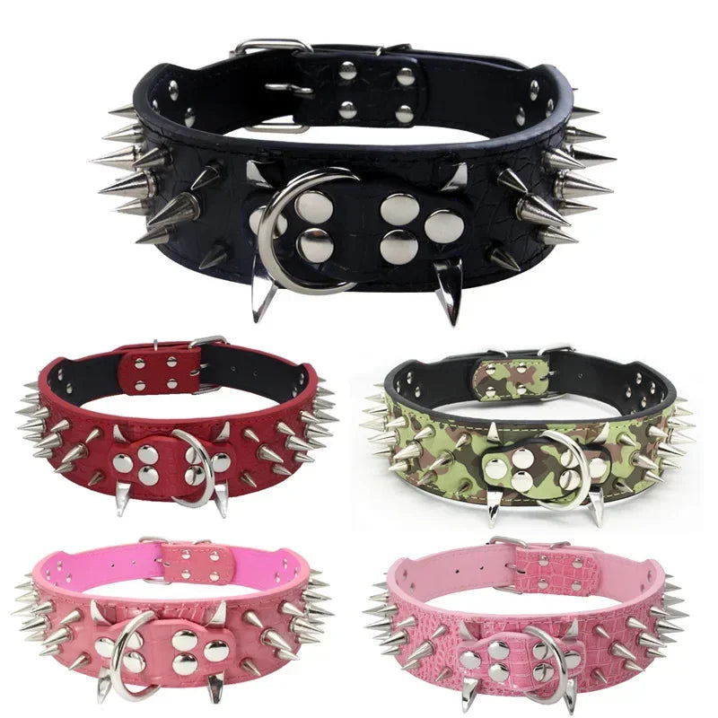 Domineering Spikes Dog Collars