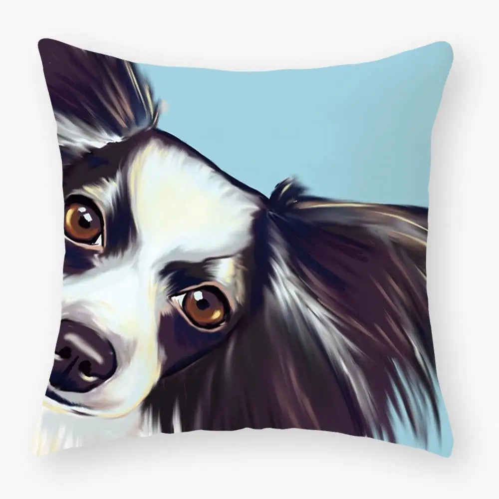 Cute Dog Yorkie Sofa Pillowcase