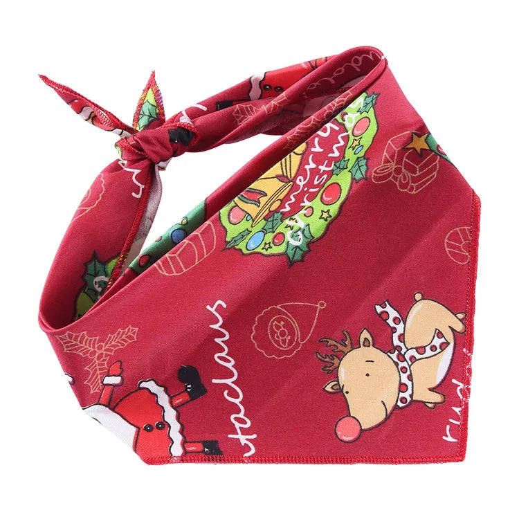 Cute Print Bandana with Collar