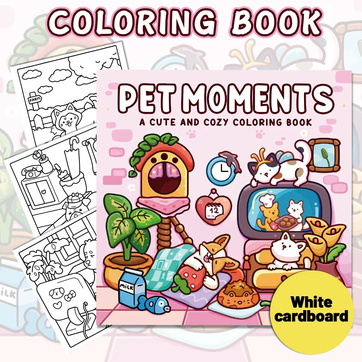 Dog Life Adult Coloring Book