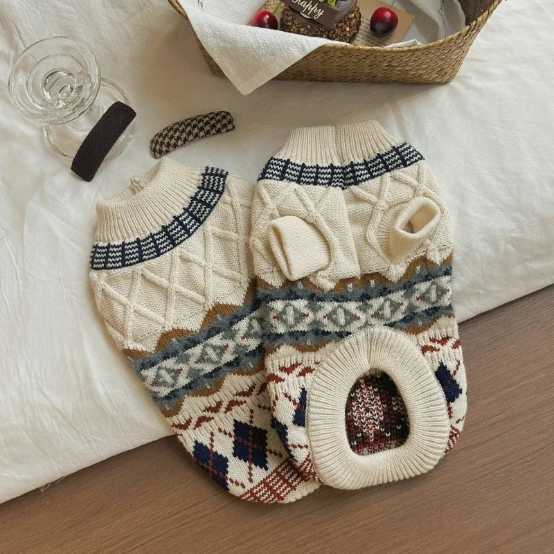 Pet Knitted Sweater for Yorkshire
