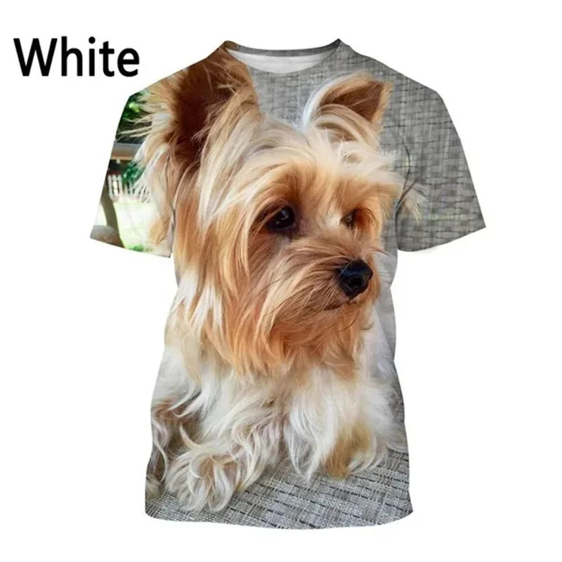 Yorkshire Terrier Dog Graphic T Shirt for Men