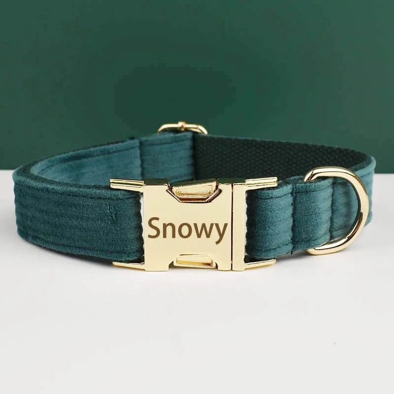 Dog Leash Corduroy Collar