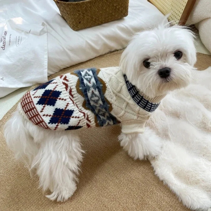Pet Knitted Sweater for Yorkshire