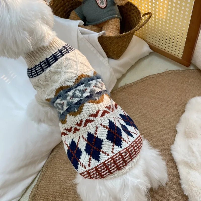 Pet Knitted Sweater for Yorkshire