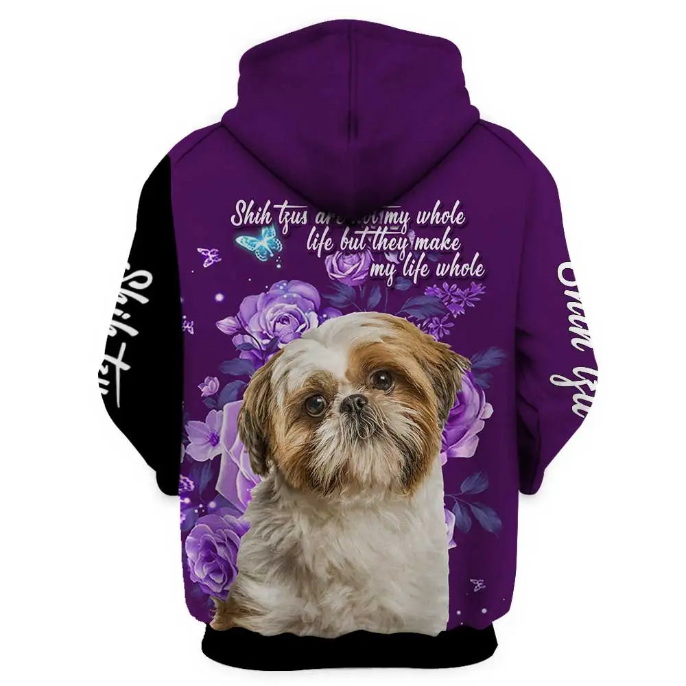 Fashion Animals Zip Hoodies Yorkshire Terrier