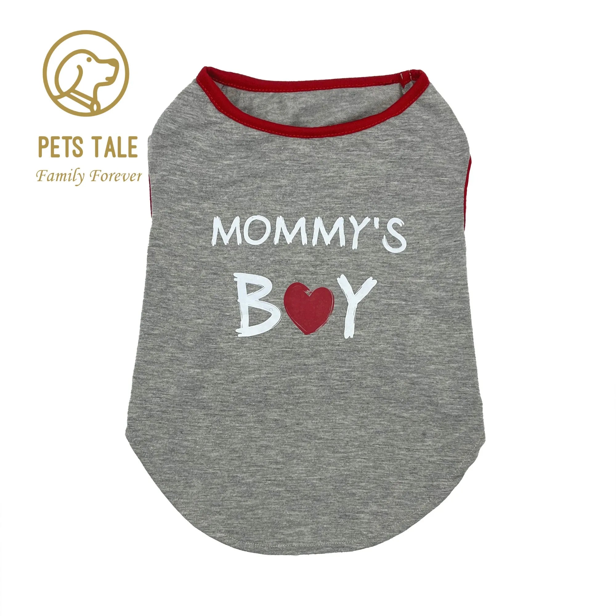 Dog T-Shirt with Cute Mommy Boy Print