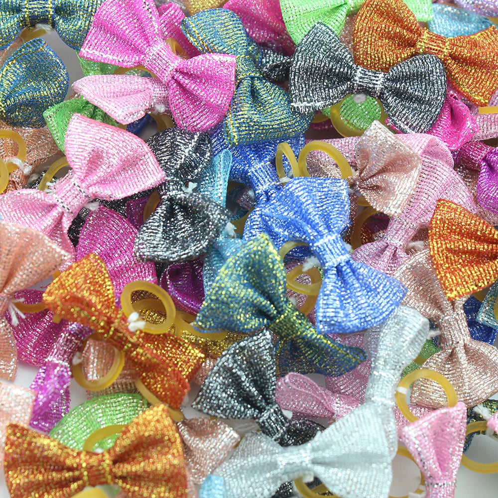 Cute Yorkie Headwear Pet Bows