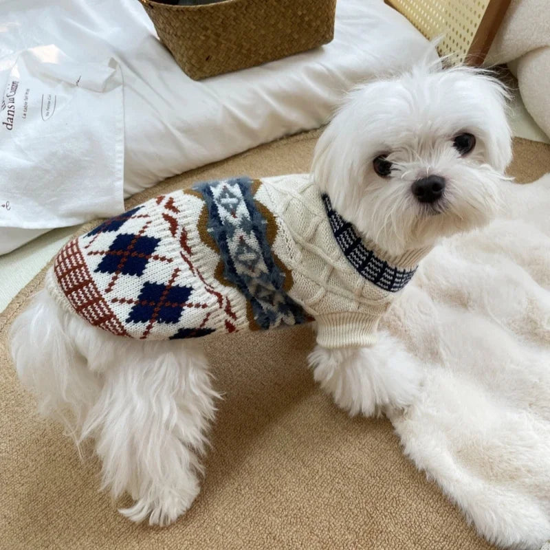 Pet Knitted Sweater for Yorkshire