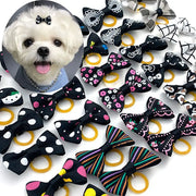 Cute Yorkie Headwear Pet Bows