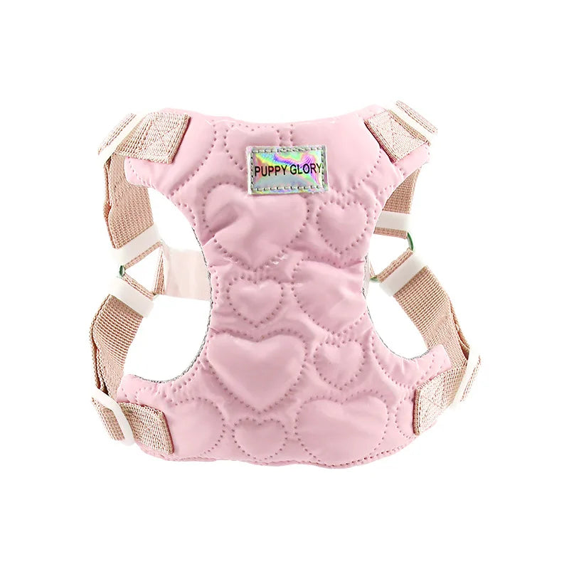 Adjustable Heart Pattern Dog Harness