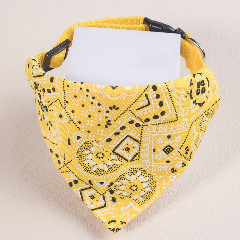 Adjustable Collar Neck Pet Scarf Bandana