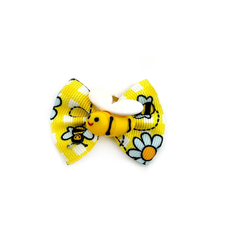 Bee Accessories Handmade Dog Hair Bows
