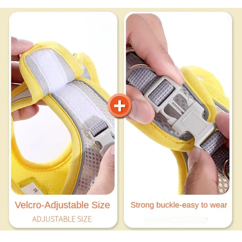 Breathable Adjustable Dog Harness Chest Vest