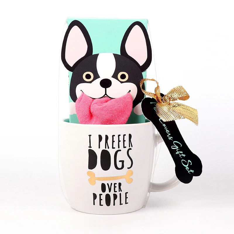 Ceramic Puppy Design Coffee Milk Cup
