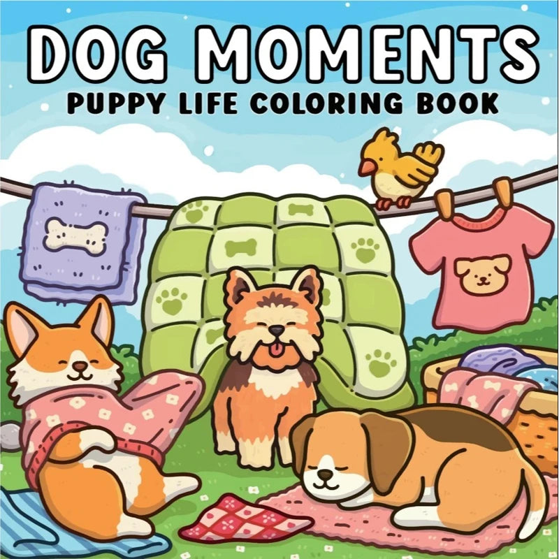 Dog Life Adult Coloring Book