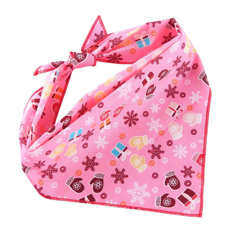 Cute Print Bandana with Collar