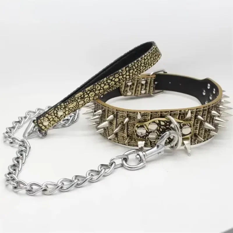 Domineering Spikes Dog Collars