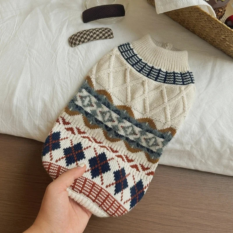 Pet Knitted Sweater for Yorkshire