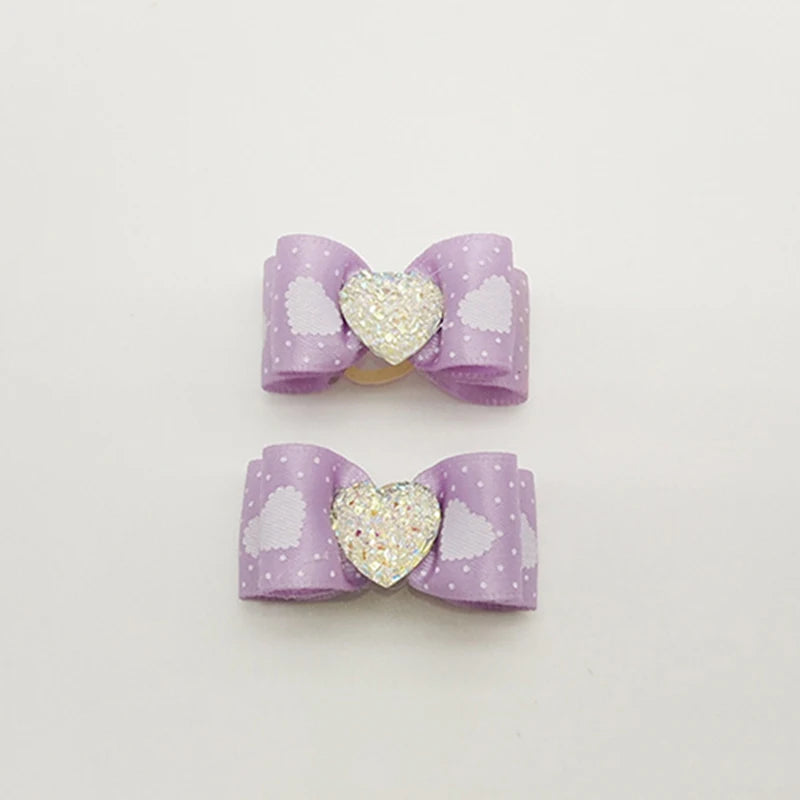 2PCS Dog Hair Bows
