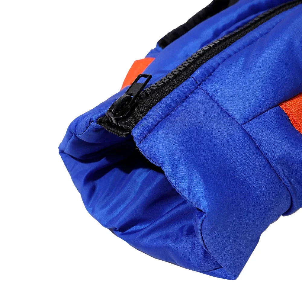 Dog Clothes Vest Jacket With Harness Pocket Zipper Windproof